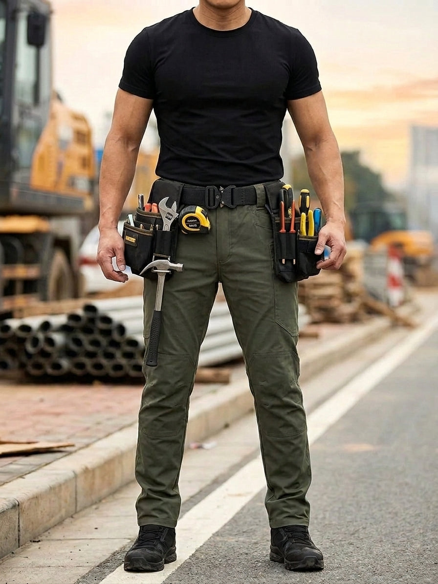Pantalones Tácticos Multibolsillos Impermeables para Hombre