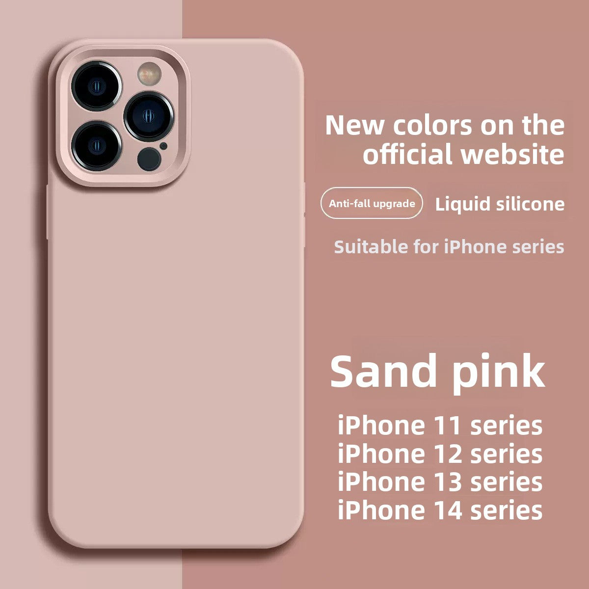 Funda de Silicona Líquida para iPhone – Cobertura Total, Antigolpes y Antihuellas