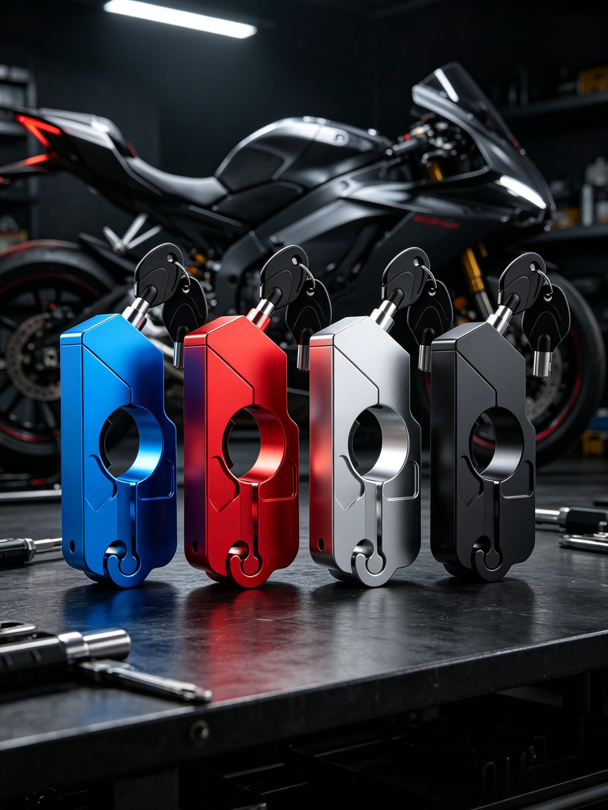 Cerradura Antirrobo para Motocicleta con Bocina Integrada