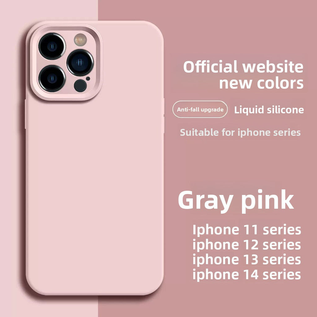 Funda de Silicona Líquida para iPhone – Cobertura Total, Antigolpes y Antihuellas
