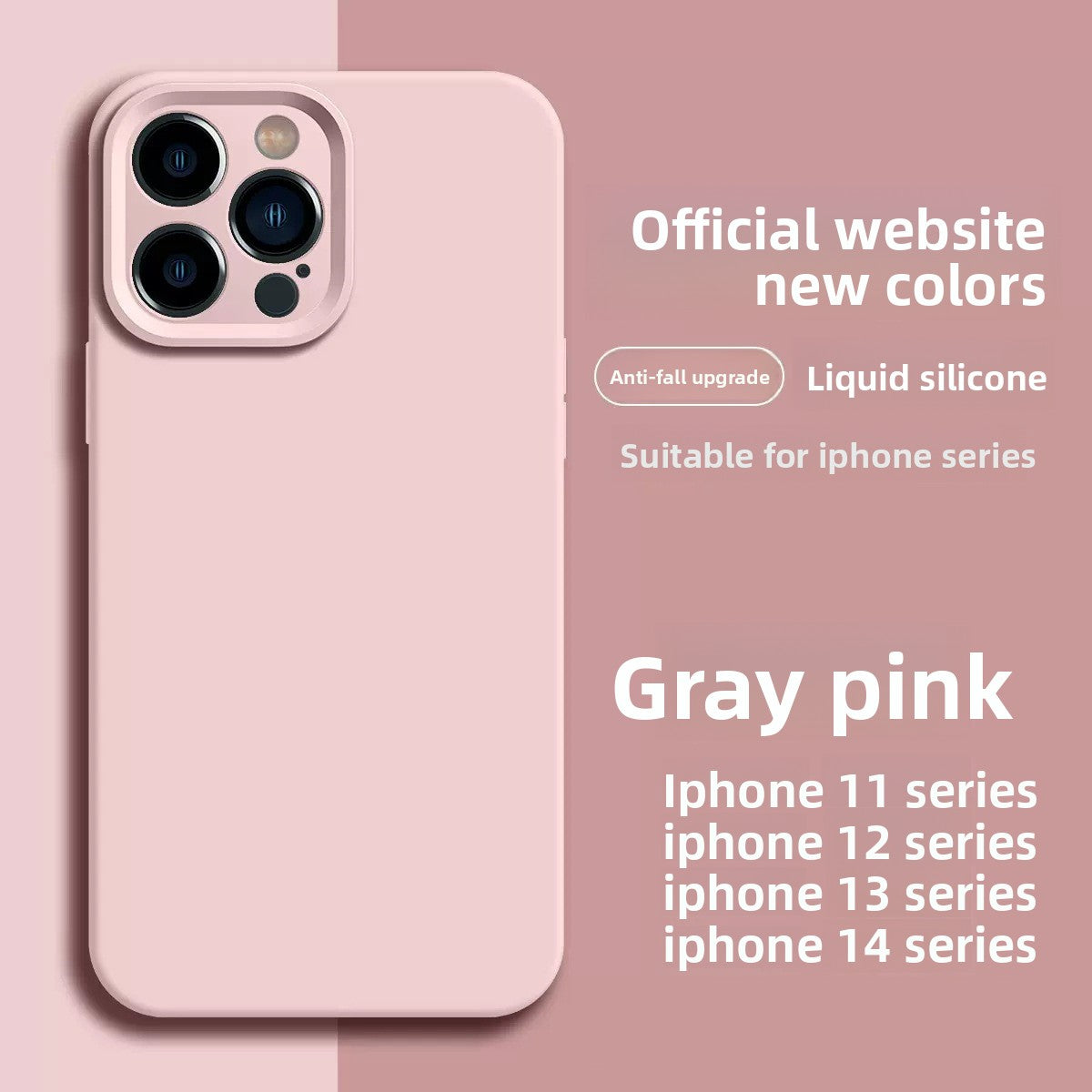 Funda de Silicona Líquida para iPhone – Cobertura Total, Antigolpes y Antihuellas