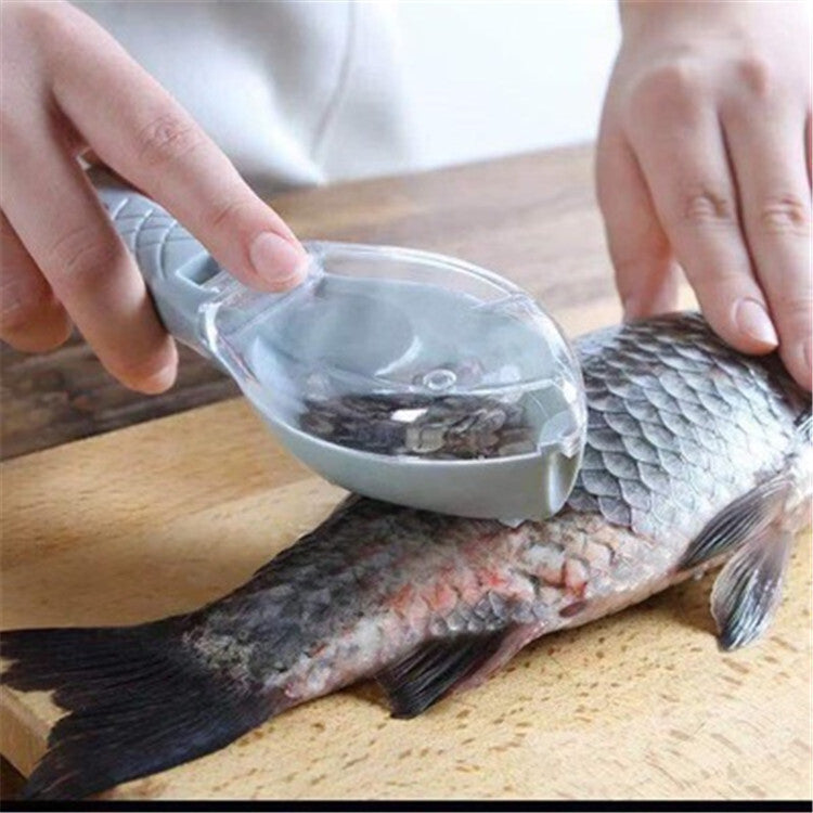 Raspador Manual de Escamas de Pescado con Tapa Protectora