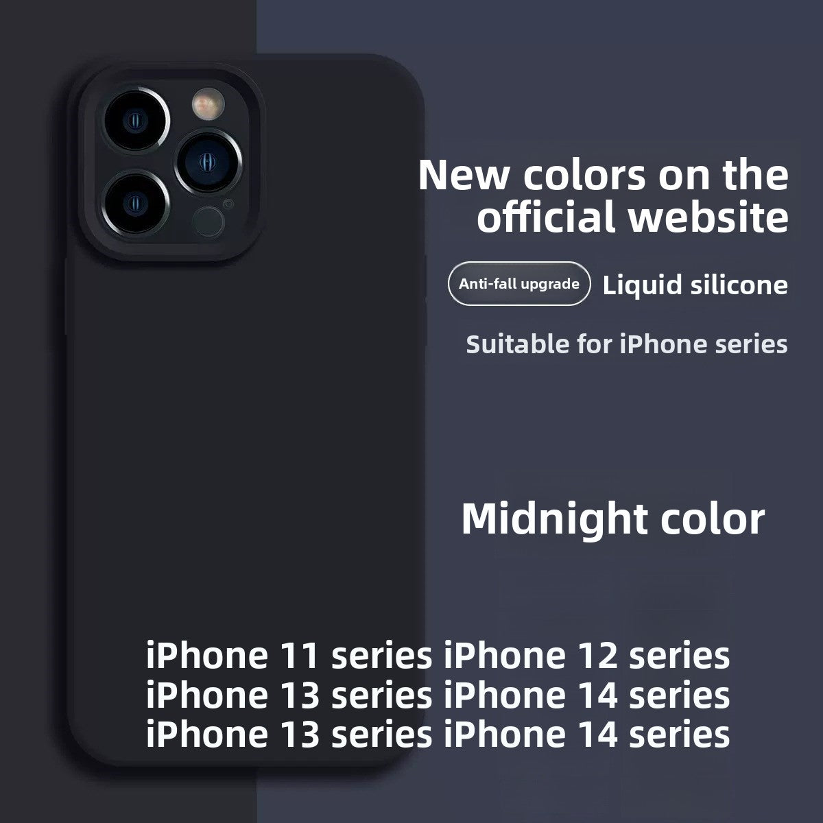 Funda de Silicona Líquida para iPhone – Cobertura Total, Antigolpes y Antihuellas