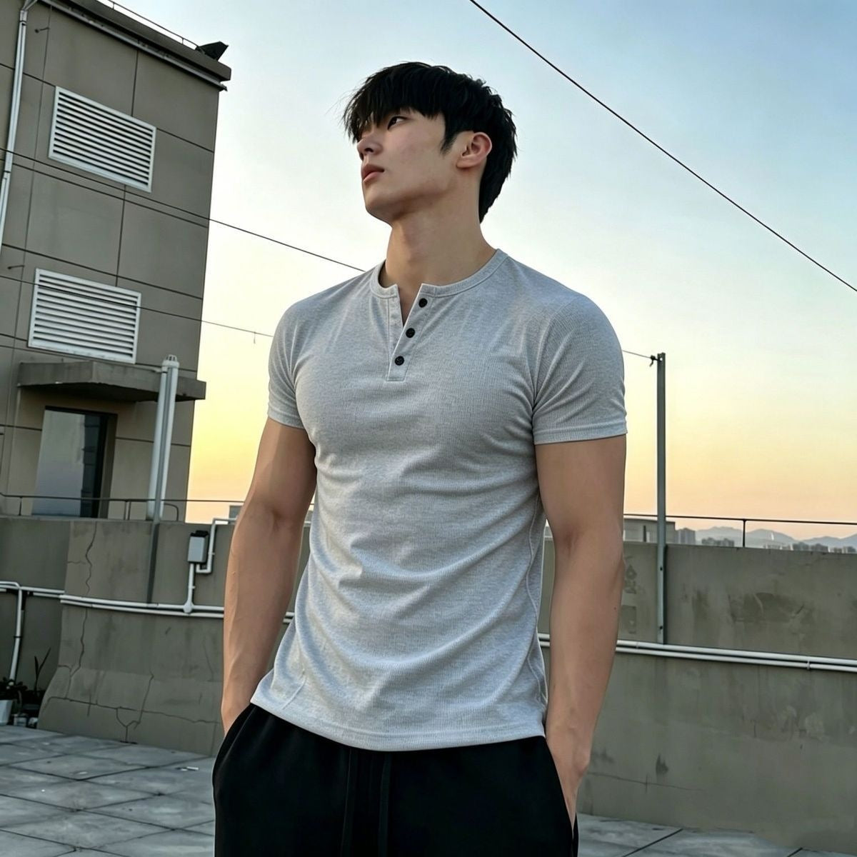 Camiseta para Hombre – Light Grey