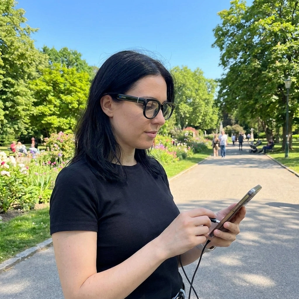 Gafas Inteligentes Bluetooth con IA y Cámara HD
