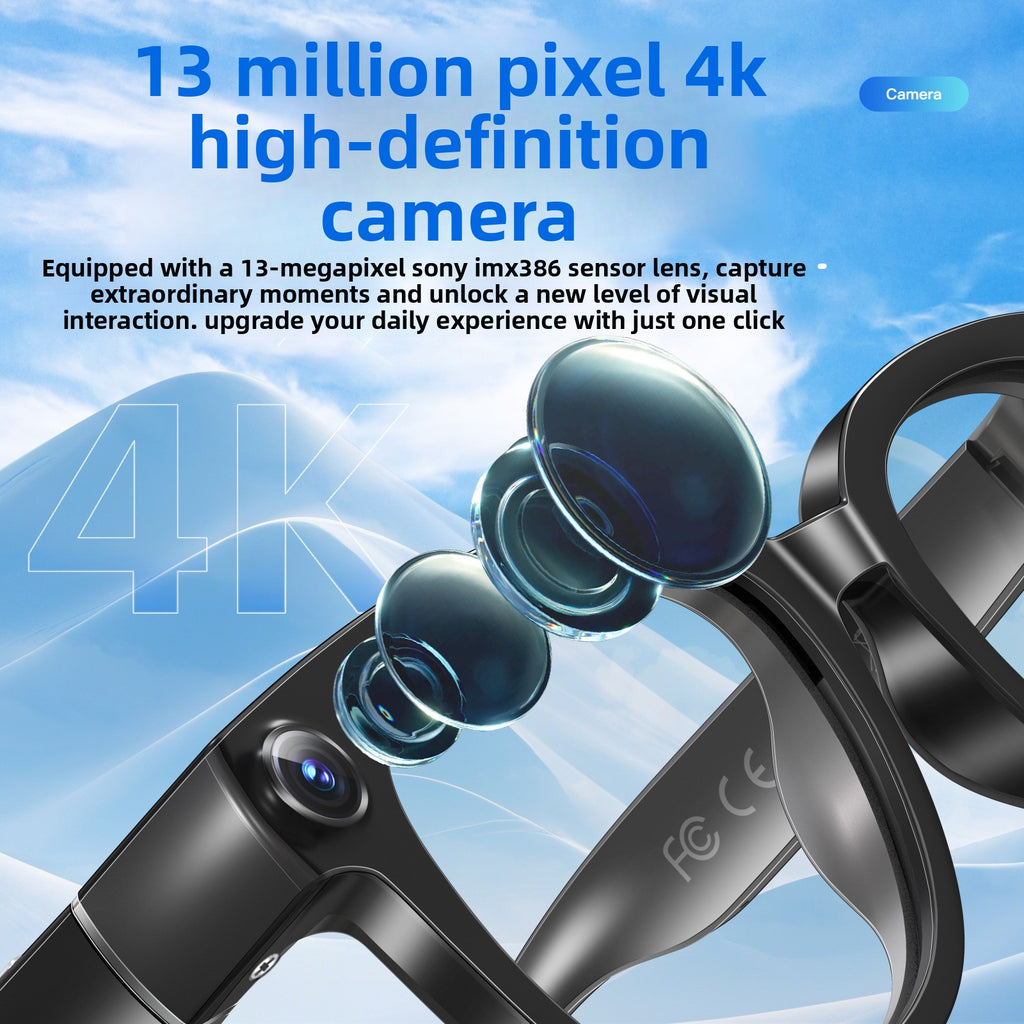 Gafas Inteligentes Bluetooth con IA y Cámara HD