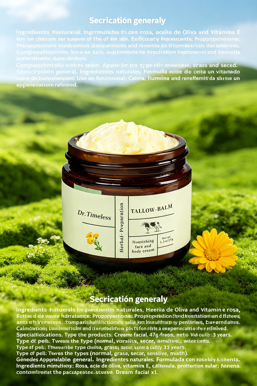 Crema Facial Hidratante Natural