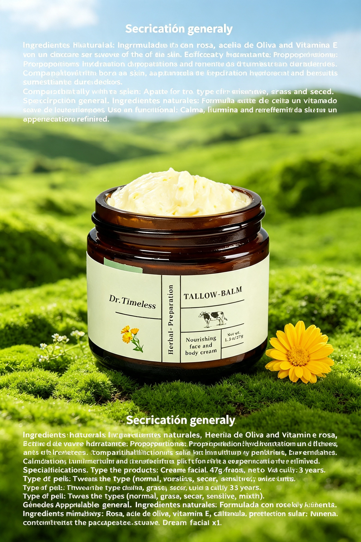 Crema Facial Hidratante Natural