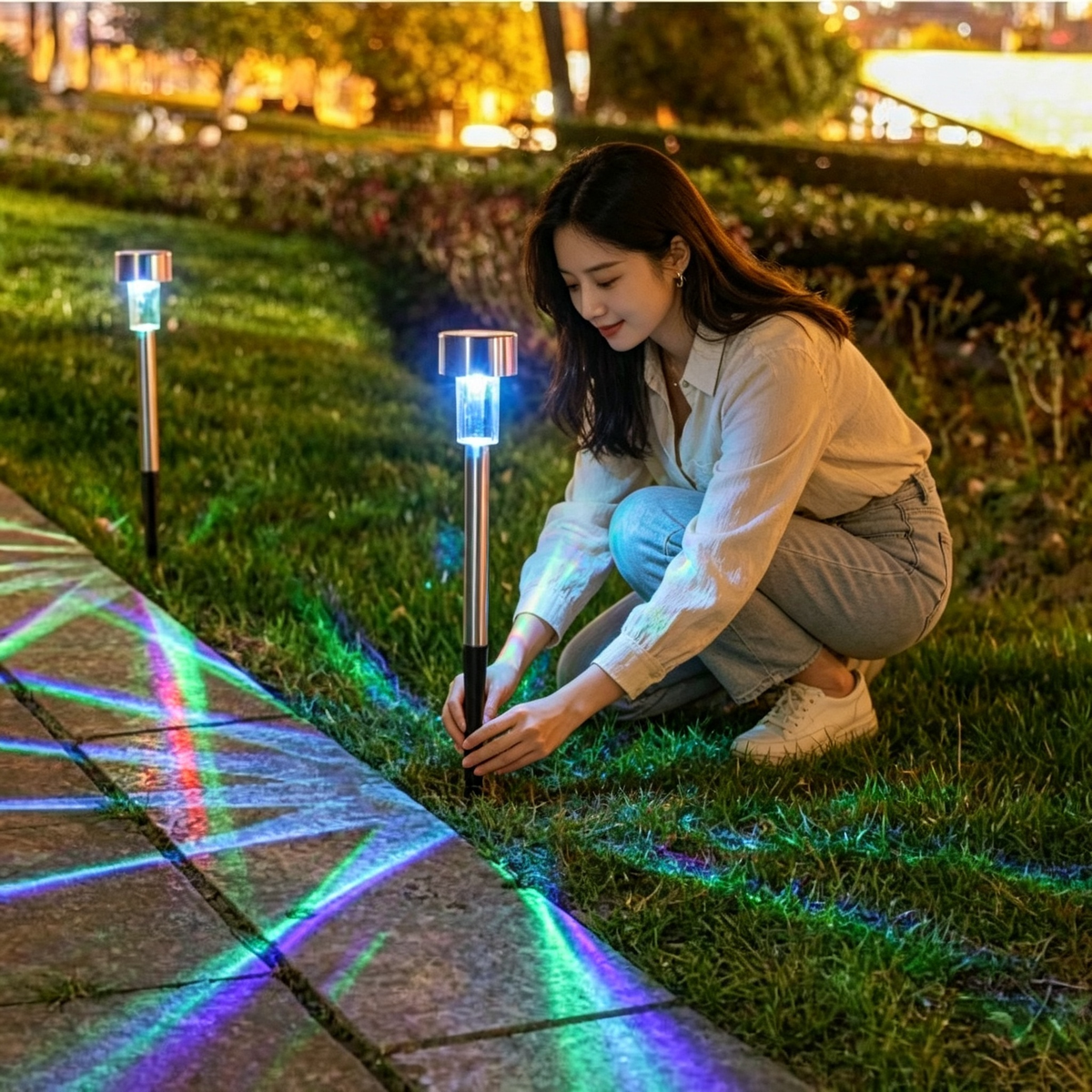 Lámparas Solares de Luces de Césped con Energía Solar