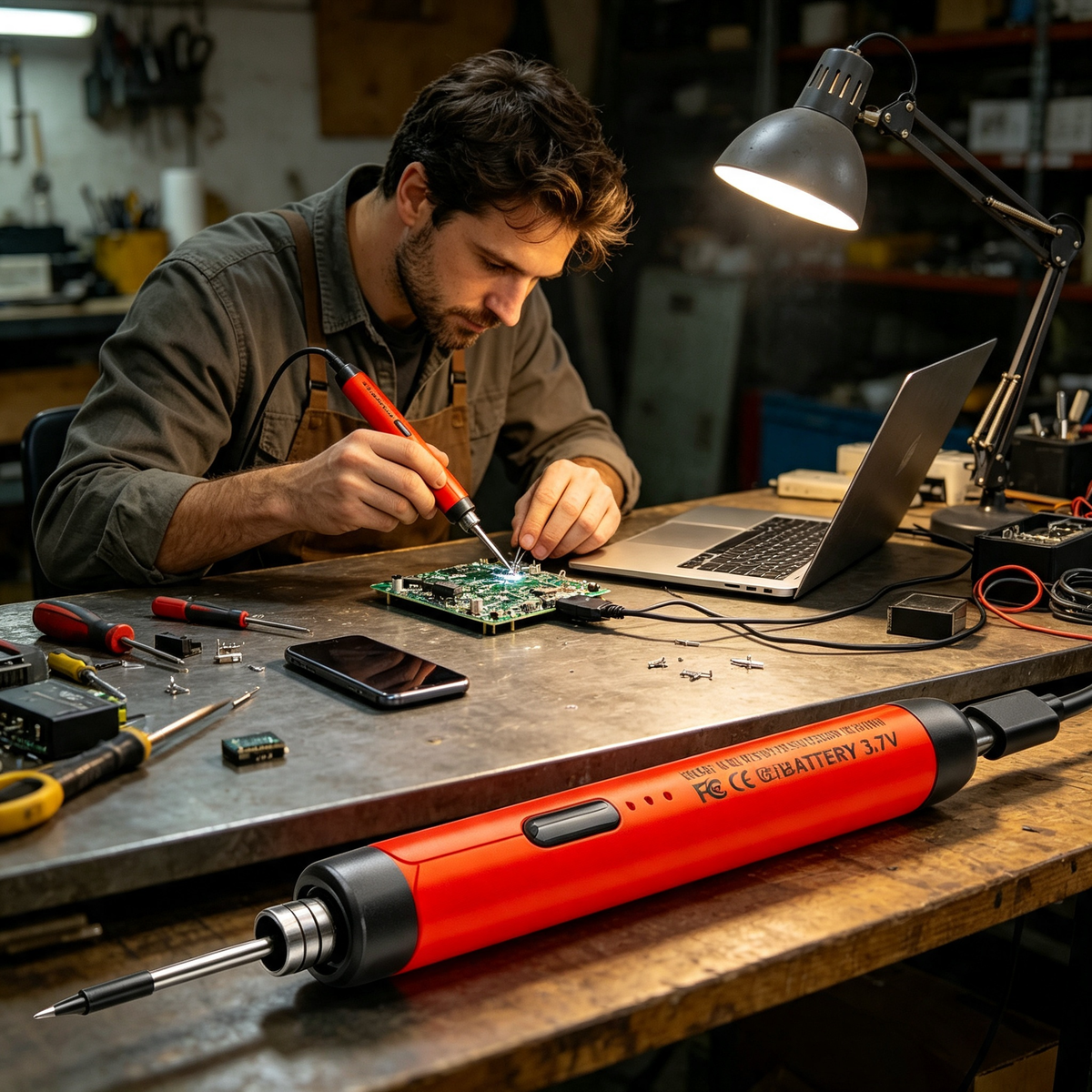 Kit de Soldadura Portátil USB con Puntas Múltiples