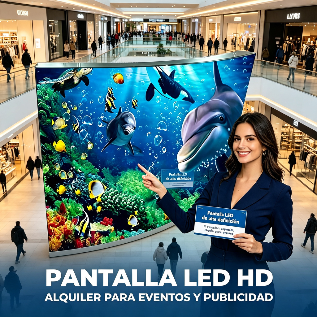 Pantalla LED Flexible Curvada P1.86