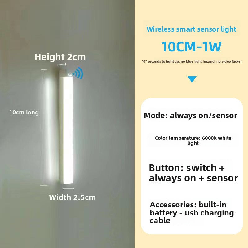 Luz LED con Sensor de Movimiento Recargable USB