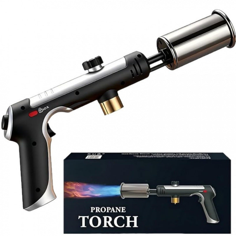 Pistola de antorcha de llama ajustable con cerradura de seguridad
