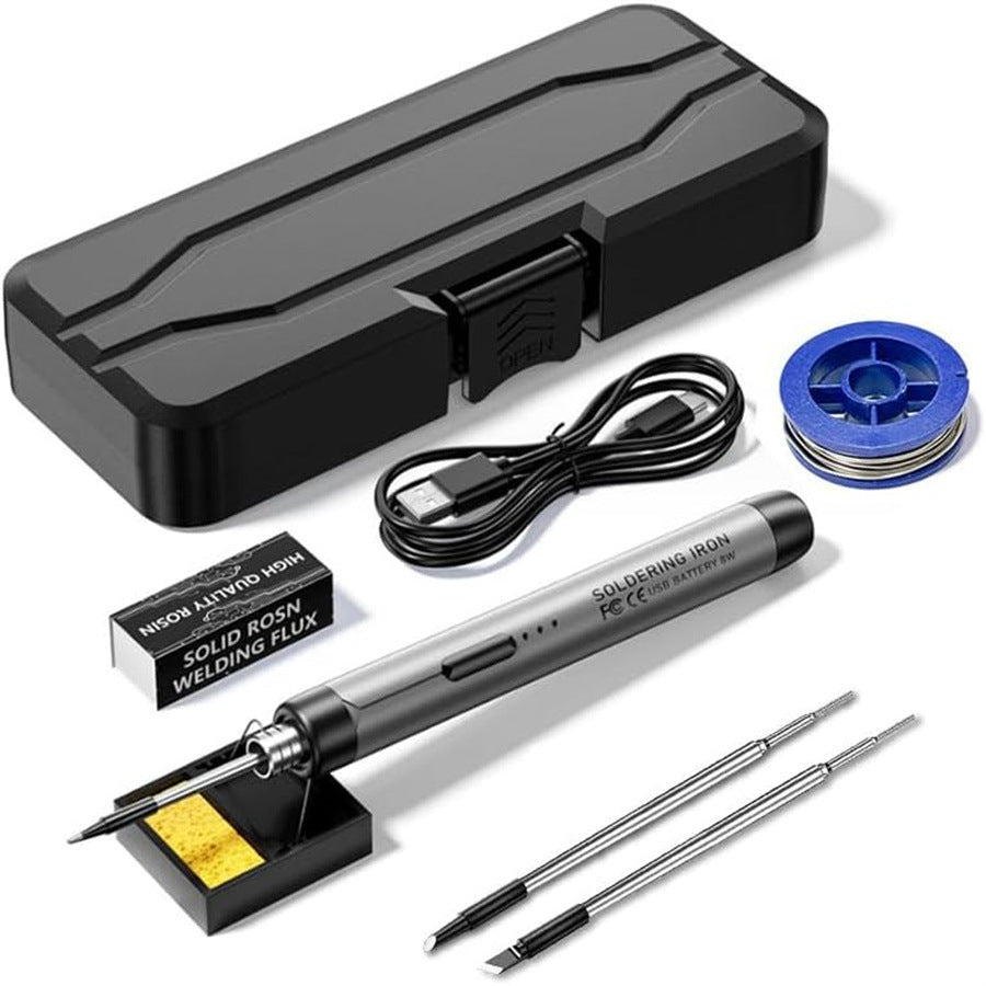 Kit de Soldadura Portátil USB con Puntas Múltiples