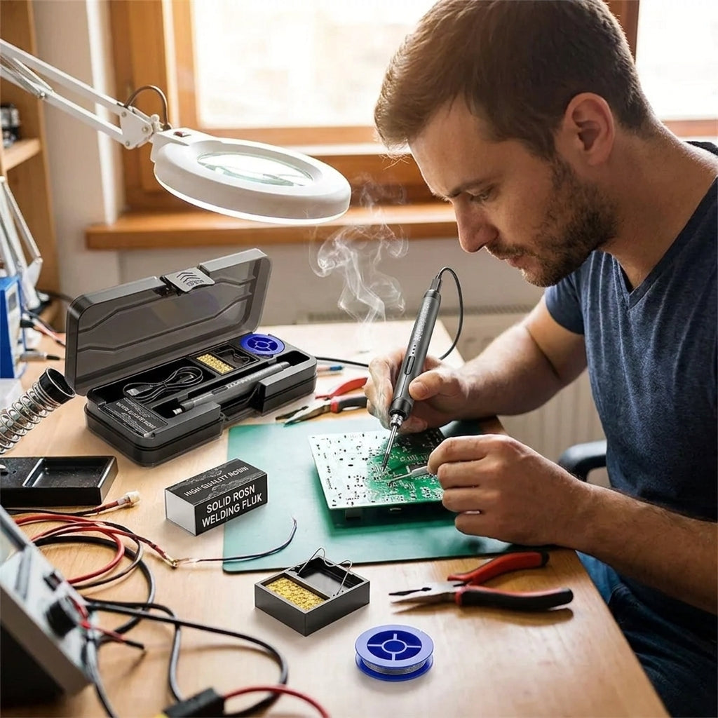 Kit de Soldadura Portátil USB con Puntas Múltiples