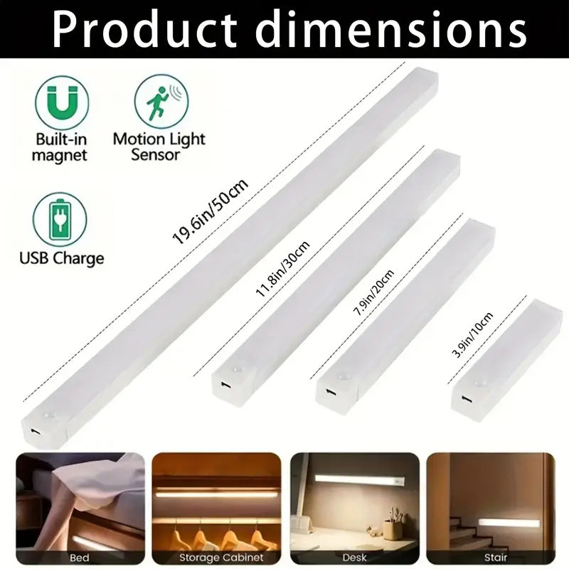 Luz LED con Sensor de Movimiento Recargable USB