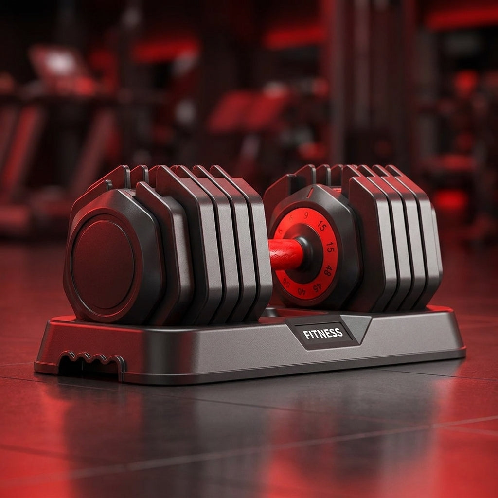Mancuernas Ajustables de Hierro Fundido para Fitness en Casa